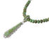 Southwest Turquoise Sterling Silver Tear Drop Pendant And Bead Necklace Set WX77564